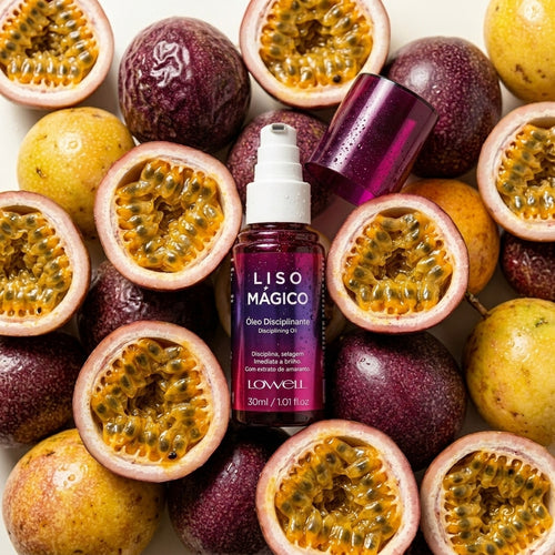 Huile de finition disciplinante Liso Magico Lowell 30ml pour un effet lissage parfait sans frisottis